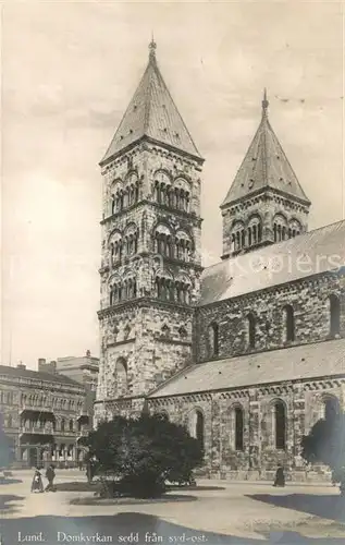 AK / Ansichtskarte Lund_Daenemark Domkyrkan sedd fran syd ost Lund Daenemark