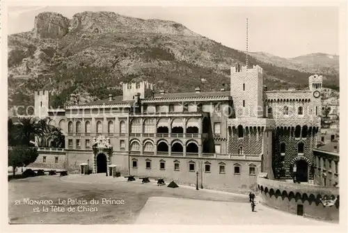 AK / Ansichtskarte Monaco Palais du Prince et la Tete de Chien Monaco