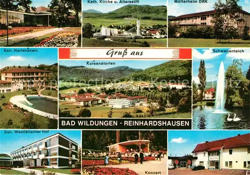 AK / Ansichtskarte Reinhardshausen Kursanatorium Sanatorium Westfaellischer Hof Hartenstein Reinhardshausen