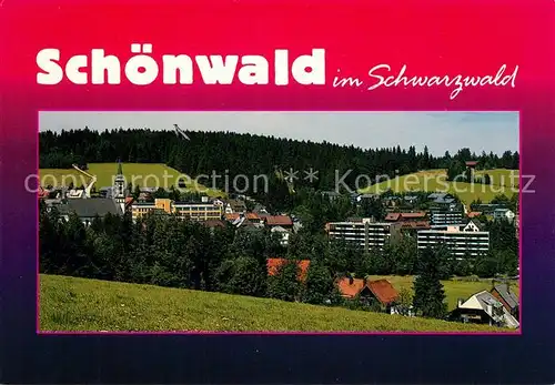 AK / Ansichtskarte Schoenwald_Schwarzwald  Schoenwald Schwarzwald