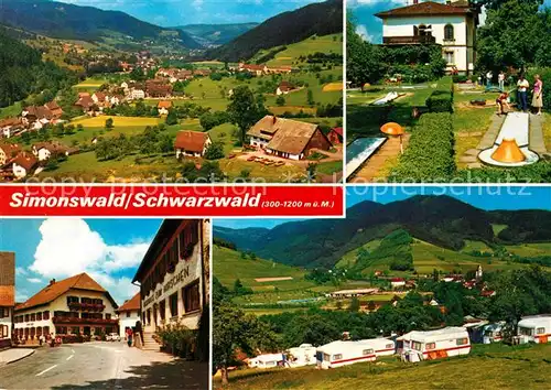 AK / Ansichtskarte Simonswald Campingplatz Gasthaus zum Hirschen Simonswald