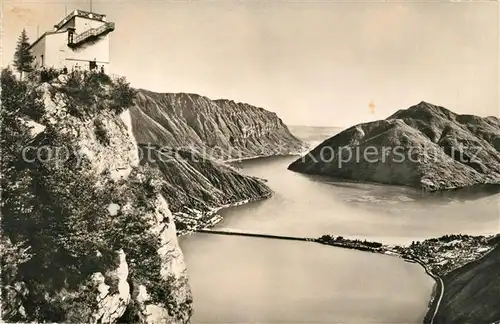 AK / Ansichtskarte Monte_San_Salvatore Vetta Panorama Lago di Lugano Monte_San_Salvatore