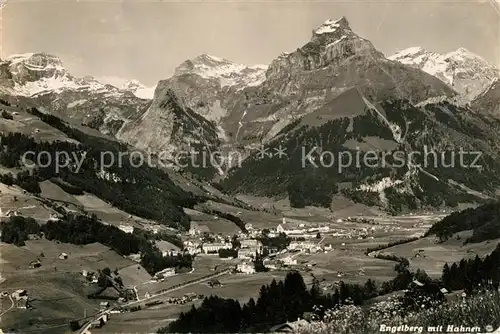 AK / Ansichtskarte Engelberg_OW Panorama Hahnen Engelberg OW