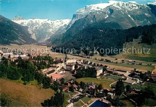 AK / Ansichtskarte Engelberg_OW Panorama Titlis Kloster Engelberg OW