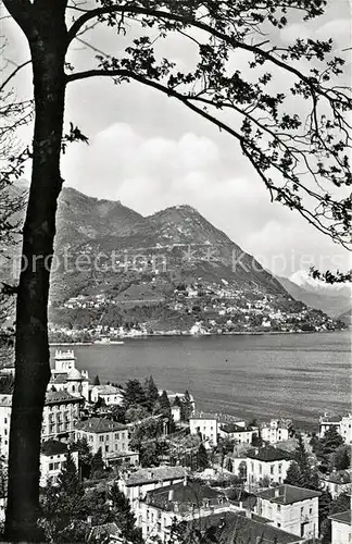 AK / Ansichtskarte Lugano_Lago_di_Lugano Monte Bre Lugano_Lago_di_Lugano