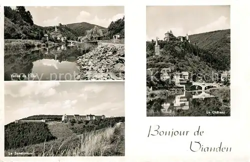 AK / Ansichtskarte Vianden Vallee de lOur Le Chateau Le Sanatorium Vianden