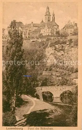 AK / Ansichtskarte Luxembourg Pont du Stierchen Luxembourg