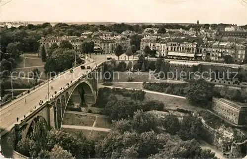 AK / Ansichtskarte Luxembourg Pont Adolphe et vue partielle sur la Ville Luxembourg