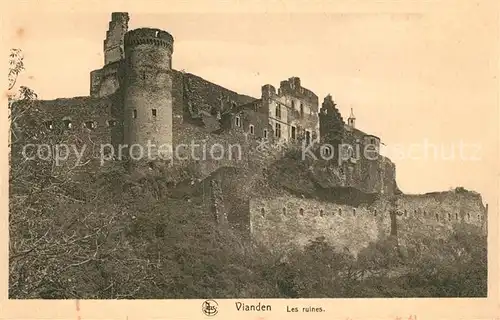 AK / Ansichtskarte Vianden Les ruines Vianden