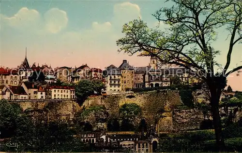 AK / Ansichtskarte Luxembourg Un coin des Remparts et la Ville Haute Luxembourg