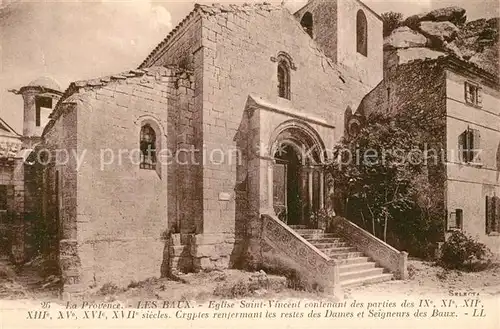 AK / Ansichtskarte Les_Baux de Provence Eglise Saint Vincent Les_Baux de Provence