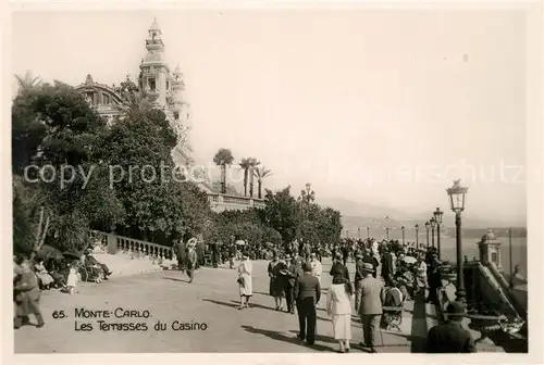 AK / Ansichtskarte Monte Carlo Les Terrasses du Casino Monte Carlo