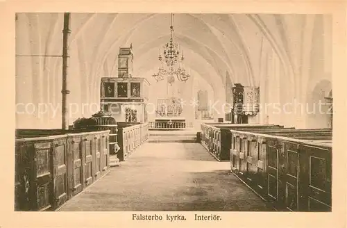 AK / Ansichtskarte Falsterbo Kyrka interioer Kirche Innenansicht Falsterbo