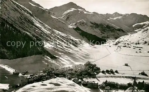 AK / Ansichtskarte Andermatt Blick gegen die Furka Andermatt