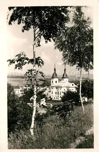 AK / Ansichtskarte Zamberk Kirchenpartie Zamberk