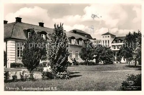 AK / Ansichtskarte Vaestervik Lasarettsparken med B. B. Vaestervik