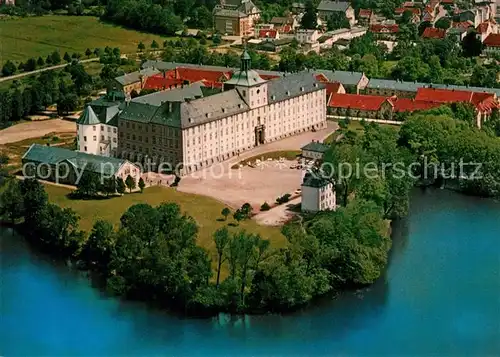 AK / Ansichtskarte Schleswig_Schlei Fliegeraufnahme Schloss Gottorf Burgsee Schleswig_Schlei