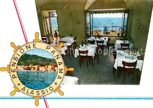 AK / Ansichtskarte Alassio Pensione Panama Ristorante Alassio