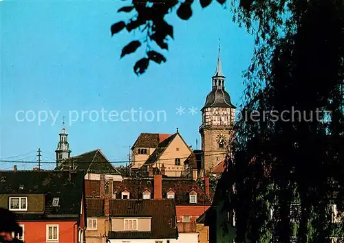 AK / Ansichtskarte Backnang Rathaus Stadtturm Backnang