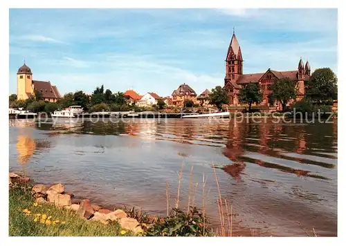 AK / Ansichtskarte Grossauheim mit Gustav Adolf Kirche und St Pauls Kirche Grossauheim