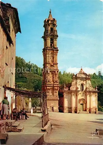 AK / Ansichtskarte La_Porta Eglise et son clocher en pierre doree La_Porta