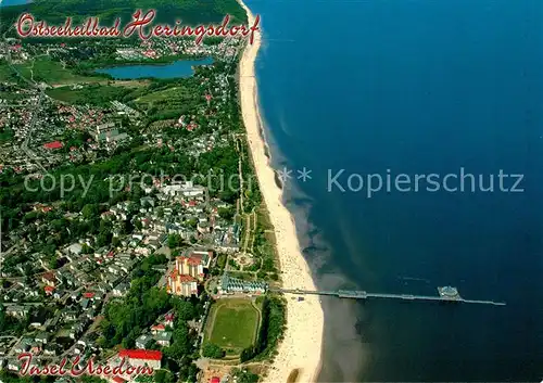 AK / Ansichtskarte Heringsdorf_Ostseebad_Usedom Fliegeraufnahme Heringsdorf_Ostseebad