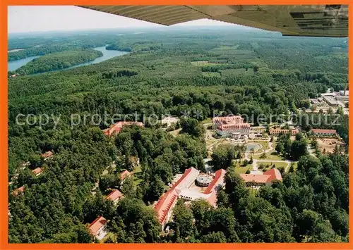 AK / Ansichtskarte Bernau_Berlin Brandenburg Klinik Stadtforst Liepnitzsee Fliegeraufnahme Bernau Berlin