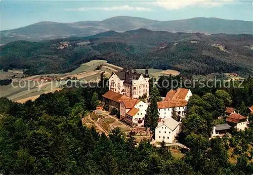 AK / Ansichtskarte Fuerstenstein_Niederbayern Pension Schloss Englburg Bayerischer Wald Fliegeraufnahme Fuerstenstein_Niederbayern