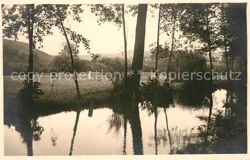 AK / Ansichtskarte Vranov_nad_Dyji Partie am Fluss Vranov_nad_Dyji