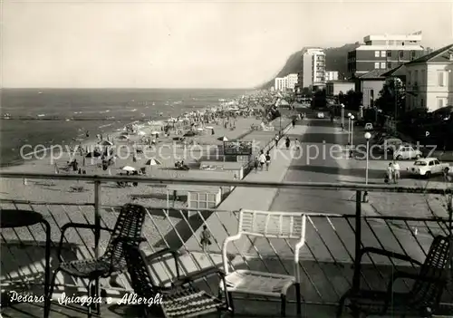 AK / Ansichtskarte Pesaro Spiaggia Alberghi Strand Hotels Pesaro