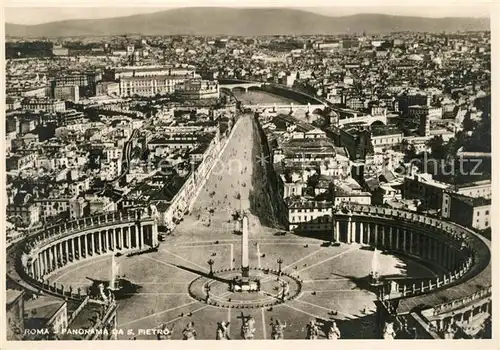 AK / Ansichtskarte Roma_Rom Panorama da San Pietro Roma_Rom