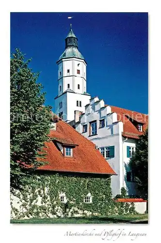 AK / Ansichtskarte Langenau_Wuerttemberg Martinskirche Pfleghof Langenau Langenau Wuerttemberg