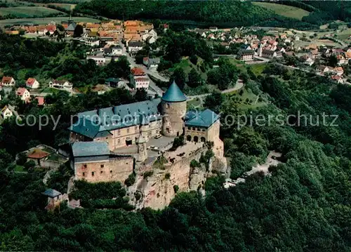 AK / Ansichtskarte Waldeck_Edersee Schloss Fliegeraufnahme Waldeck Edersee