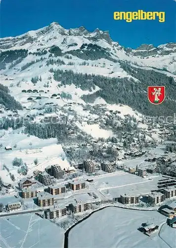 AK / Ansichtskarte Engelberg_OW Fliegeraufnahme Winterpanorama Engelberg OW