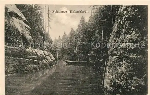 AK / Ansichtskarte Adersbach_Adrspach Felsensee Kahnfahrt Adersbach Adrspach