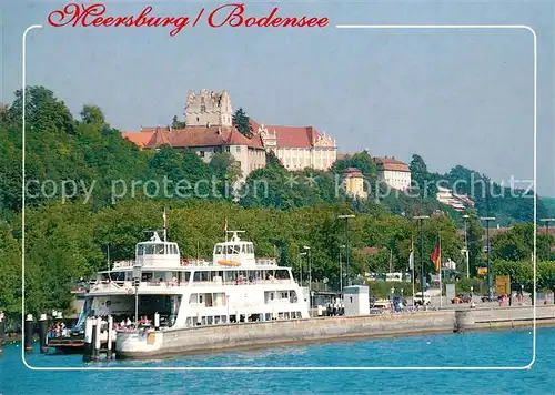 AK / Ansichtskarte Meersburg_Bodensee Dampferanlegestelle Meersburg Bodensee