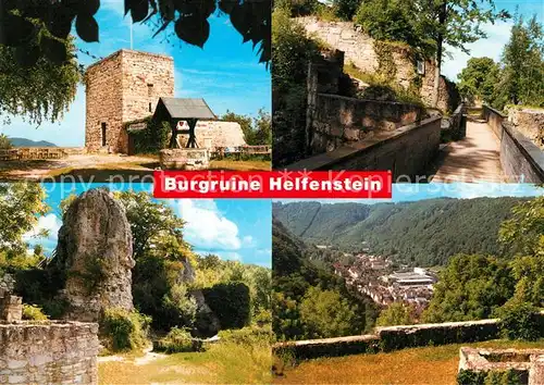 AK / Ansichtskarte Geislingen_Steige Burgruine Helfenstein Geislingen_Steige