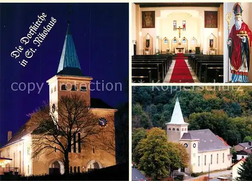 AK / Ansichtskarte St_Nikolaus_Oberhausen Dorfkirche Inneres St Nikolaus St_Nikolaus_Oberhausen