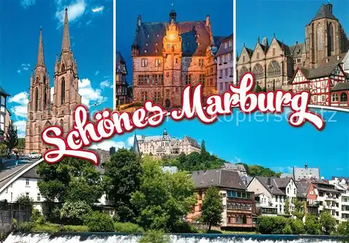 AK / Ansichtskarte Marburg_Lahn Schloss  Marburg_Lahn