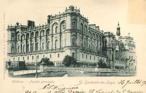 AK / Ansichtskarte Saint German en Laye Chateau Facade principale Schloss Saint German en Laye