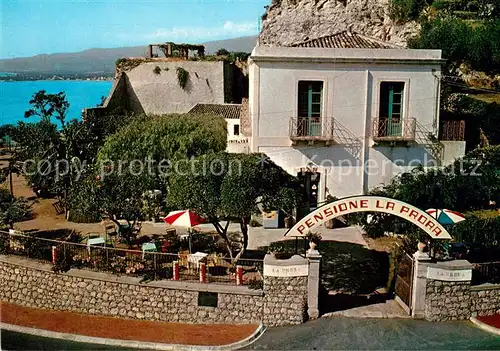 AK / Ansichtskarte Taormina_Italien Pensione La Prora Bar Ristorante Taormina Italien