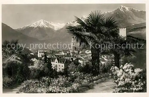 AK / Ansichtskarte Meran_Merano Panorama Kurort Vinschgau Alpen Meran Merano