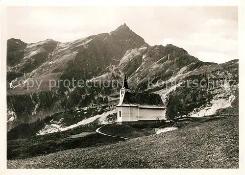 AK / Ansichtskarte Tschappina_Graubuenden Kirche Tschappina Graubuenden