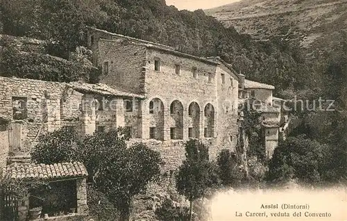 AK / Ansichtskarte Assisi_Umbria La Carceri veduta del Convento Assisi Umbria