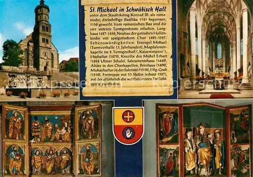 AK / Ansichtskarte Schwaebisch_Hall Sankt Michael Altarraum Schwaebisch Hall
