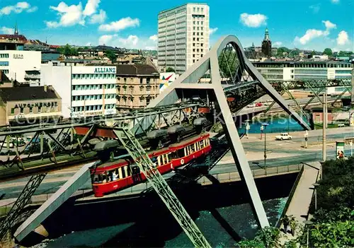 AK / Ansichtskarte Wuppertal Schwebebahn Wupper Wuppertal