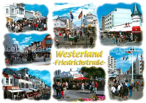 AK / Ansichtskarte Westerland_Sylt Friedrichstrasse Ansichten Westerland_Sylt