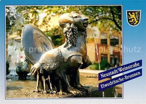 AK / Ansichtskarte Neustadt_Weinstrasse Elwedritsche Brunnen Neustadt_Weinstrasse