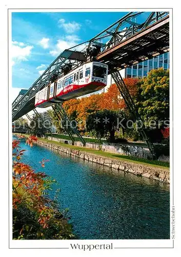 AK / Ansichtskarte Wuppertal Schwebebahn Beer Sheva Ufer Wuppertal