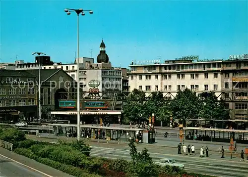 AK / Ansichtskarte Elberfeld_Wuppertal Schwebebahn Doeppersberg Elberfeld Wuppertal